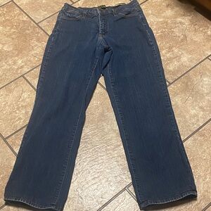 NYDJ Tummy Tuck Size 4 Denim Jeans in Deep Blue Straight
